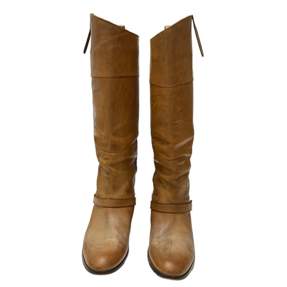 Golden Goose Brown‎ Leather Charyle Knee-High Boots Sz 40/ 9 US